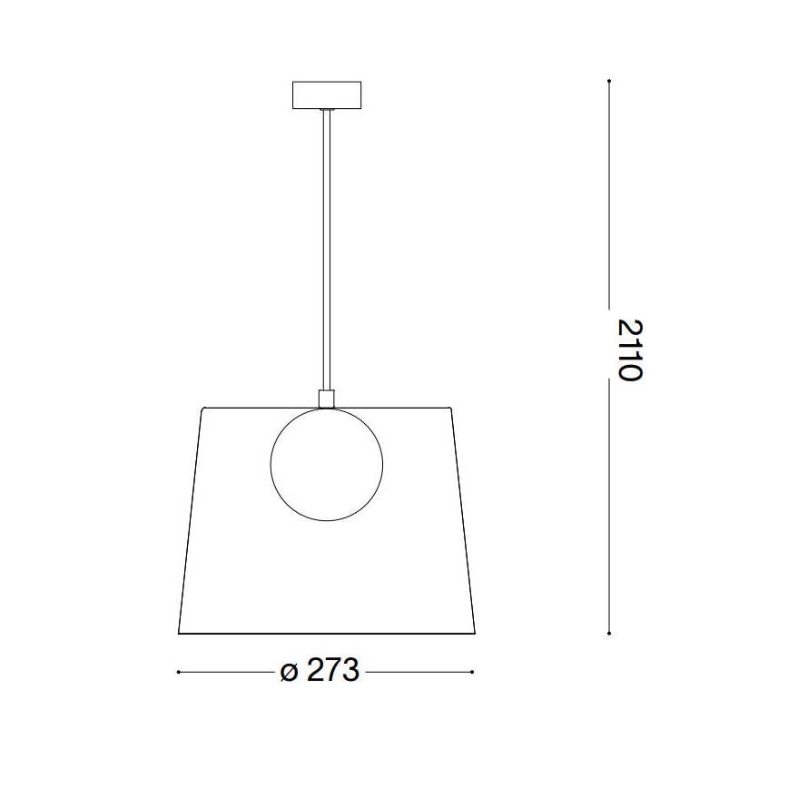 Ideal Lux - LED Lustr na lanku FADE 1xG9/3W/230V pr. 27,3 cm šedá/kouřová