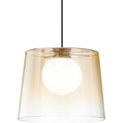 Ideal Lux - LED Lustr na lanku FADE 1xG9/3W/230V pr. 27,3 cm zlatá/kouřová