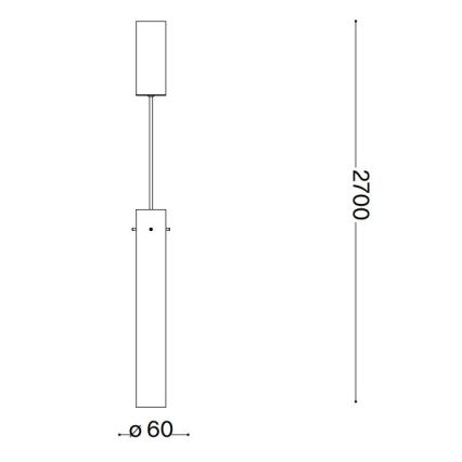 Ideal Lux - LED Lustr na lanku FLAM LED/10W/230V pr. 6 cm CRI 90 kouřová