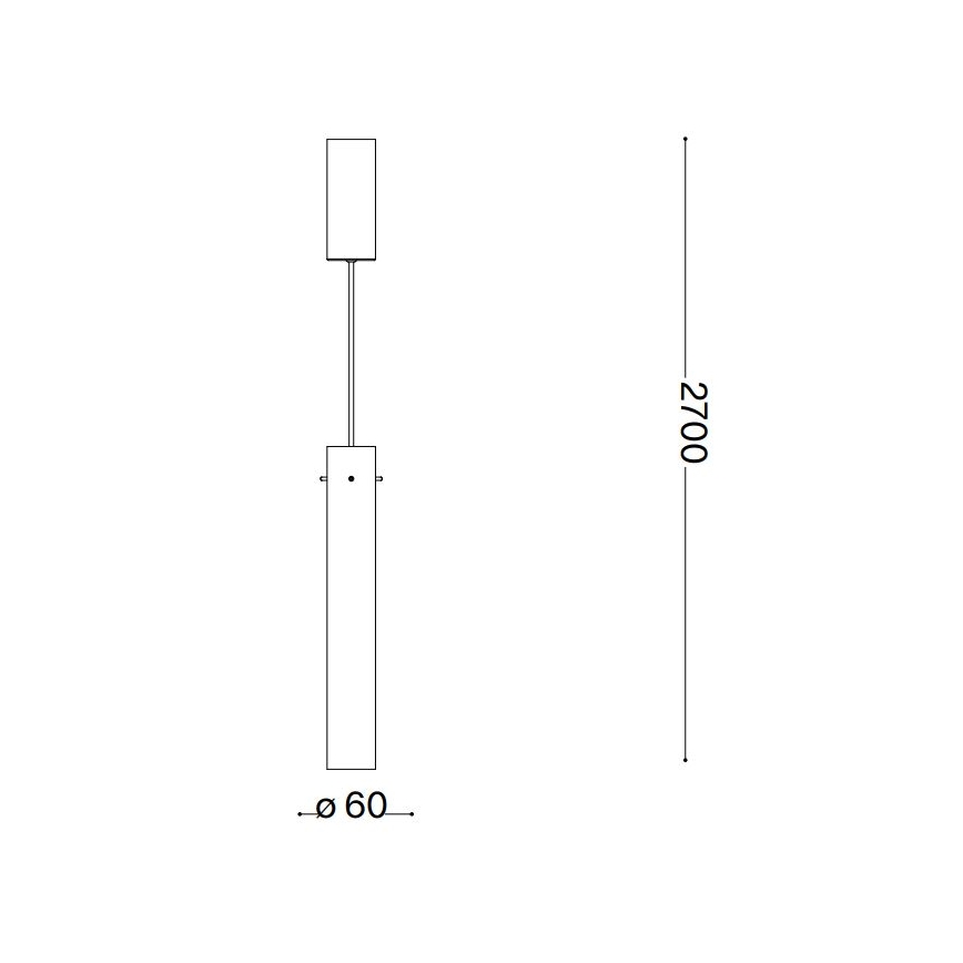 Ideal Lux - LED Lustr na lanku FLAM LED/10W/230V pr. 6 cm CRI 90 kouřová