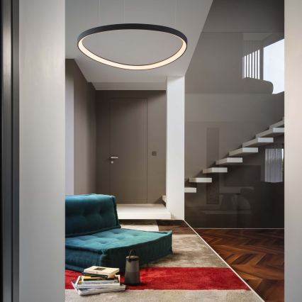 Ideal Lux - LED Lustr na lanku GEMINI LED/36W/230V 2700K pr. 42,5 cm CRI 90 černá