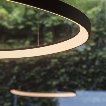 Ideal Lux - LED Lustr na lanku GEMINI LED/47W/230V 2700K pr. 61 cm CRI 90 černá
