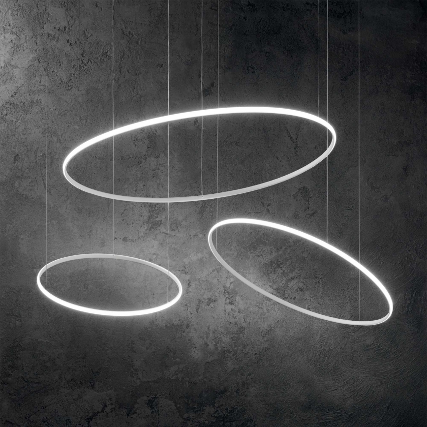 Ideal Lux - LED Lustr na lanku HULAHOOP LED/46W/230V 3000K pr. 100 cm CRI 90 bílá