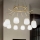 Ideal Lux - LED Lustr na lanku KAROUSEL 10xG9/3W/230V pr. 82,5 cm mosaz