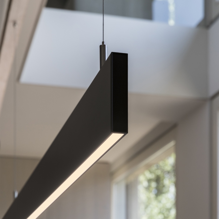 Ideal Lux - LED Lustr na lanku LINUS LED/32W/230V 3000K CRI 90 120 cm černá