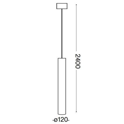 Ideal Lux - LED Lustr na lanku LOOK 1xGU10/10W/230V černá