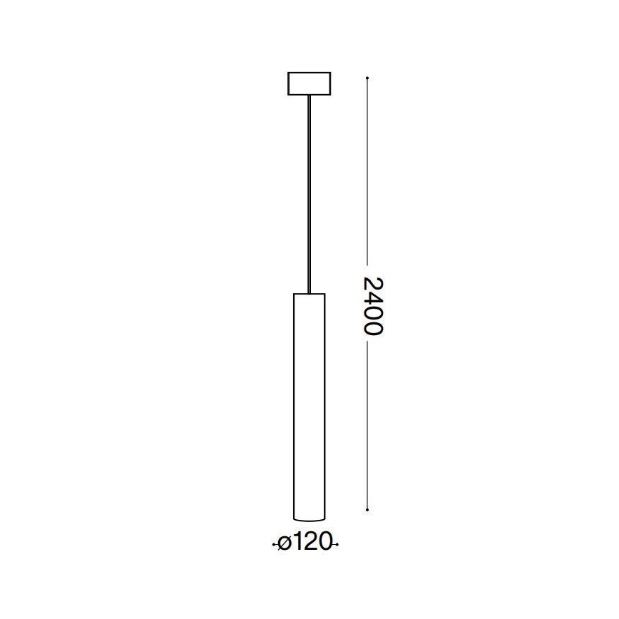 Ideal Lux - LED Lustr na lanku LOOK 1xGU10/10W/230V černá