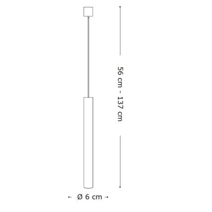 Ideal Lux - LED Lustr na lanku LOOK 1xGU10/7W/230V CRI 90 pr. 6 cm bílá