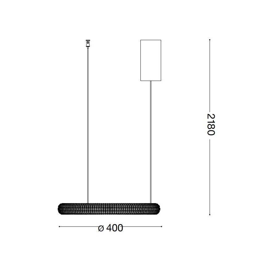 Ideal Lux - LED Lustr na lanku MIRACLE LED/25W/230V pr. 40 cm CRI 90 matný chrom