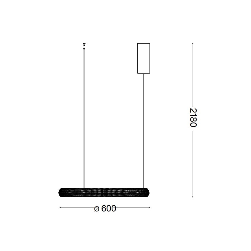 Ideal Lux - LED Lustr na lanku MIRACLE LED/37W/230V pr. 60 cm CRI 90 matný chrom