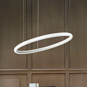 Ideal Lux - LED Lustr na lanku MIRACLE LED/45W/230V pr. 80 cm CRI 90 matný chrom