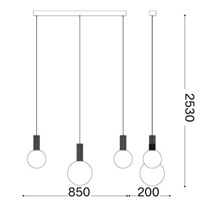 Ideal Lux - LED Lustr na lanku ODEON LED/20W/230V CRI 90 béžová/bílá