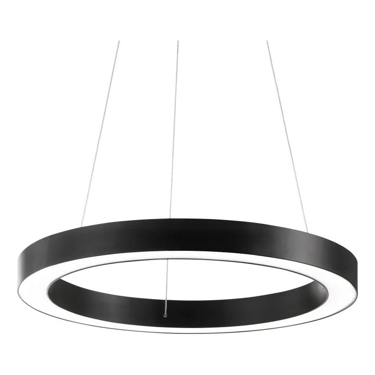 Ideal Lux - LED Lustr na lanku ORACLE LED/33W/230V 3000K pr. 60 cm CRI 90 černá