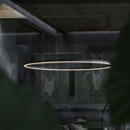 Ideal Lux - LED Lustr na lanku ORACLE LED/89W/230V 3000K pr. 150 cm černá