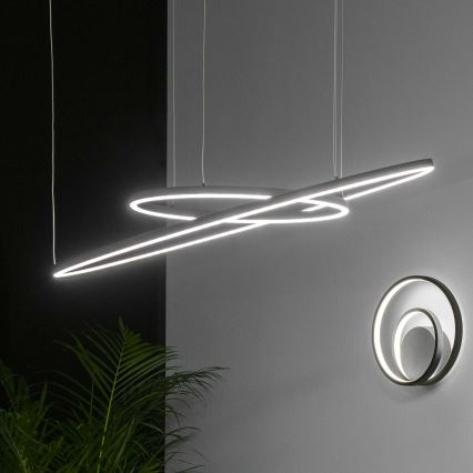 Ideal Lux - LED Lustr na lanku ORACLE LED/89W/230V 3000K pr. 150 cm černá