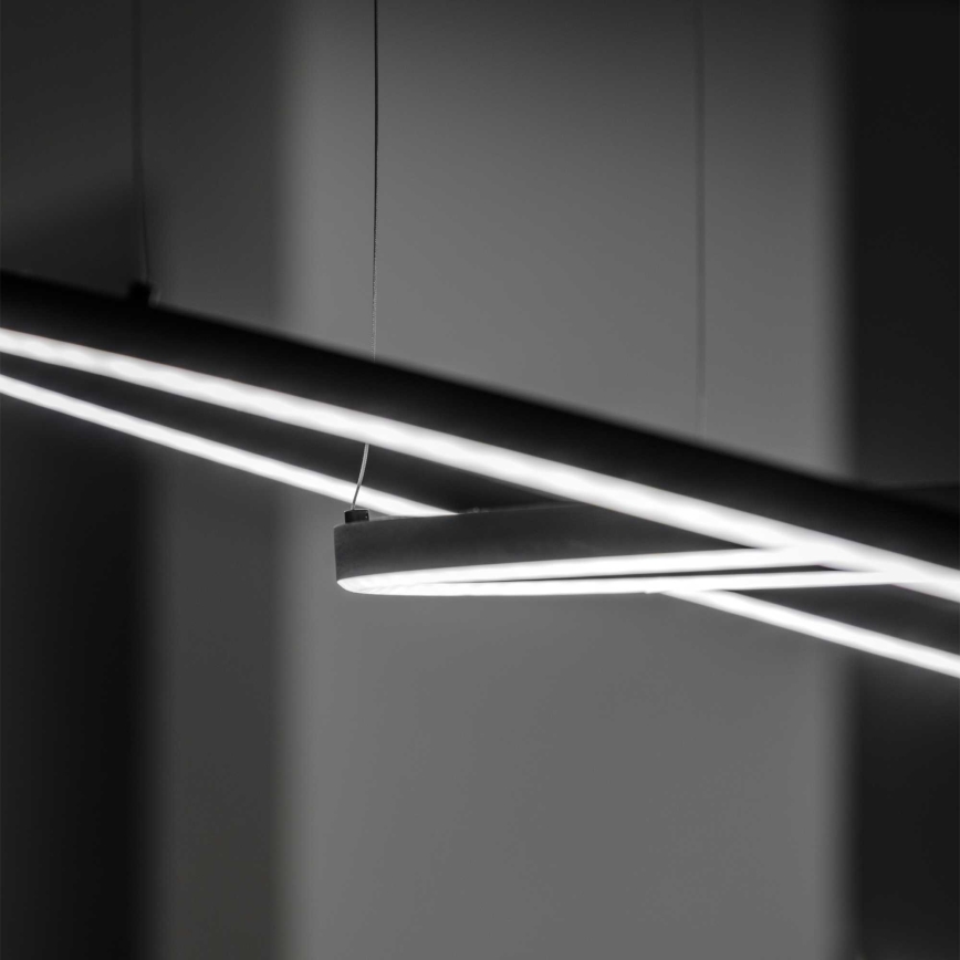 Ideal Lux - LED Lustr na lanku ORACLE LED/89W/230V 3000K pr. 150 cm černá