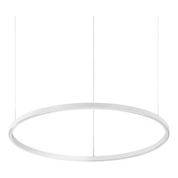 Ideal Lux - LED Lustr na lanku ORACLE SLIM LED/37W/230V 3000K CRI 90 pr. 70 cm bílá