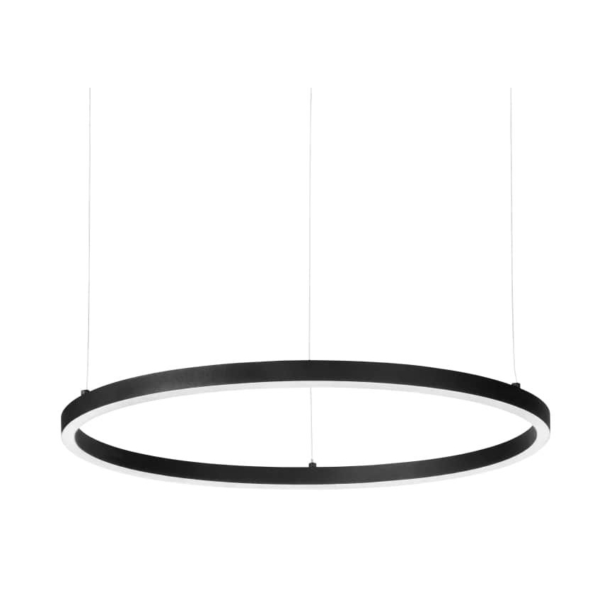 Ideal Lux - LED Stmívatelný lustr na lanku ORACLE SLIM LED/39W/230V 3000K pr. 70 cm černá