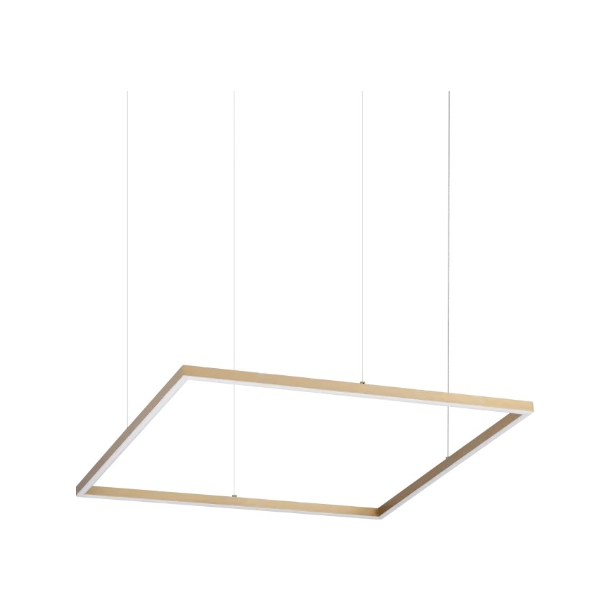 Ideal Lux - LED Lustr na lanku ORACLE SLIM LED/44W/230V 3000K CRI 90 70x70 cm zlatá