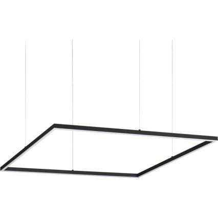 Ideal Lux - LED Lustr na lanku ORACLE SLIM LED/53W/230V 3000K 90x90 cm černá