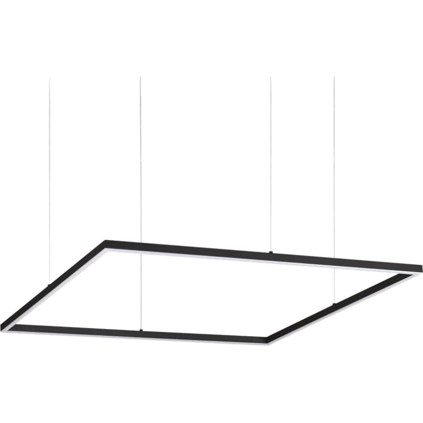 Ideal Lux - LED Lustr na lanku ORACLE SLIM LED/53W/230V 3000K 90x90 cm černá