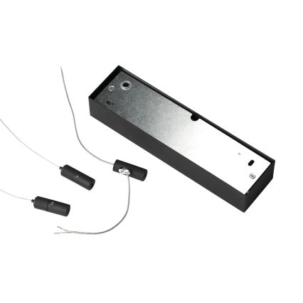 Ideal Lux - LED Lustr na lanku ORACLE SLIM LED/53W/230V 3000K 90x90 cm černá