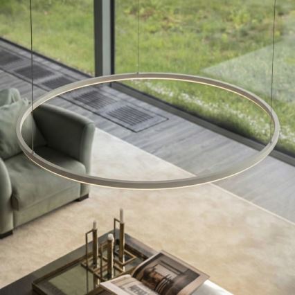 Ideal Lux - LED Lustr na lanku ORACLE SLIM LED/53W/230V 4000K CRI 90 pr. 90 cm bílá