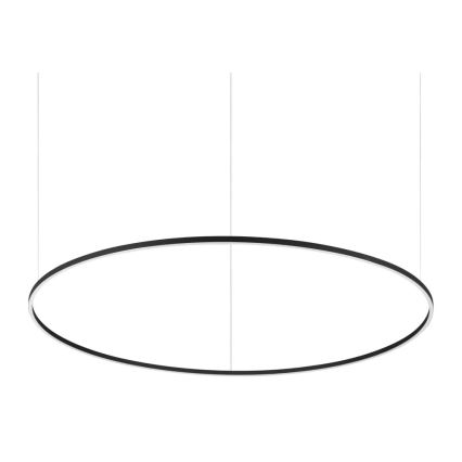 Ideal Lux - LED Stmívatelný lustr na lanku ORACLE SLIM LED/76W/230V 3000K pr. 150 cm černá
