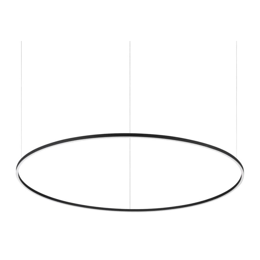 Ideal Lux - LED Stmívatelný lustr na lanku ORACLE SLIM LED/77W/230V 3000K CRI 90 pr. 150 cm černá