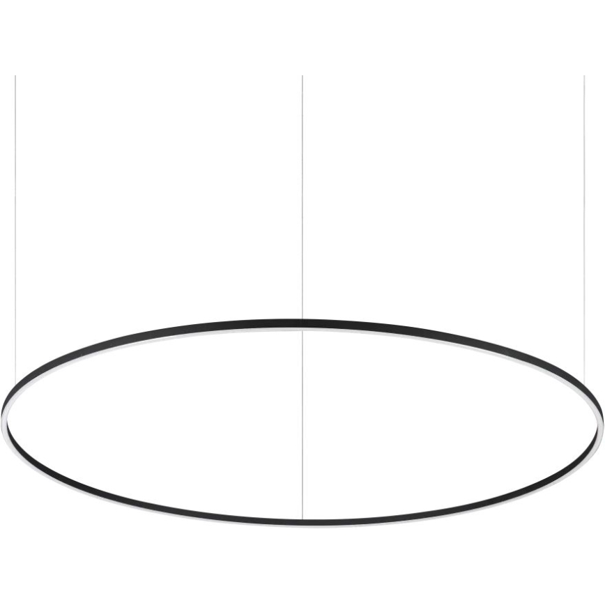 Ideal Lux - LED Lustr na lanku ORACLE SLIM LED/83W/230V 2700K pr. 150 cm černá