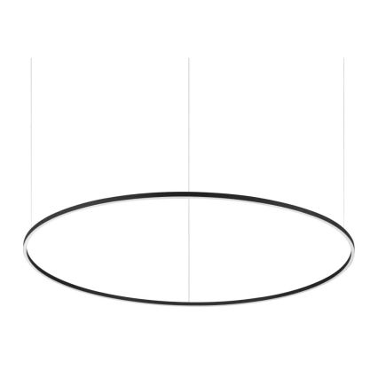Ideal Lux - LED Lustr na lanku ORACLE SLIM LED/89W/230V 4000K pr. 150 cm černá