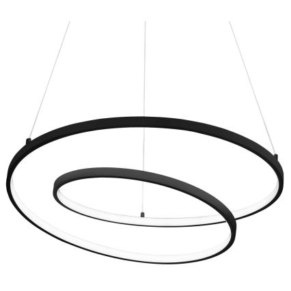 Ideal Lux - LED Lustr na lanku OZ LED/52W/230V pr. 80 cm CRI 90 černá
