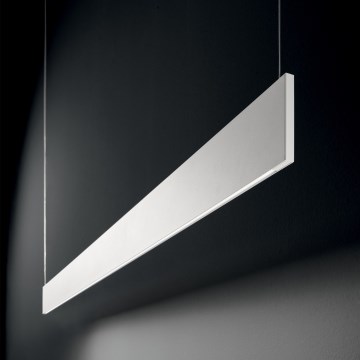 Ideal Lux - LED Lustr na lanku STEEL LED/24W/230V 3000K CRI 90 120 cm bílá