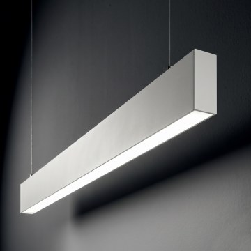 Ideal Lux - LED Lustr na lanku STEEL LED/29W/230V 3000K CRI 90 120 cm bílá