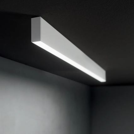 Ideal Lux - LED Lustr na lanku STEEL LED/29W/230V 3000K CRI 90 120 cm bílá