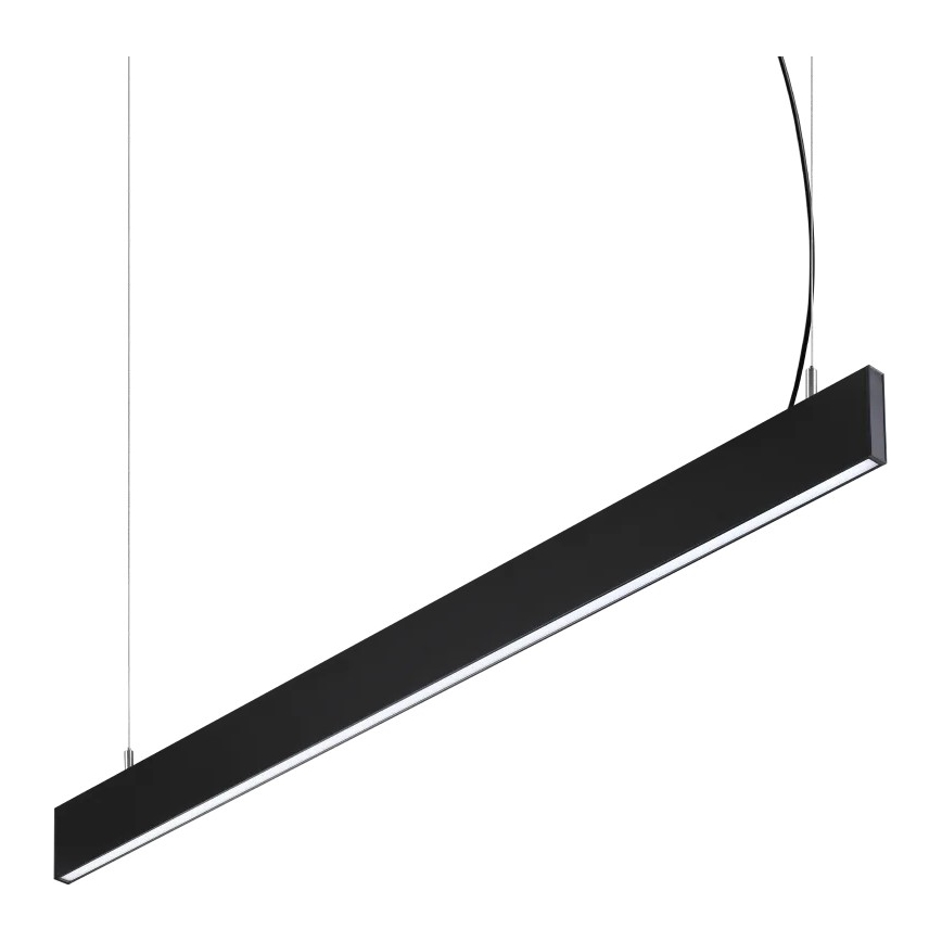 Ideal Lux - LED Lustr na lanku STEEL LED/29W/230V 3000K CRI 90 120 cm černá