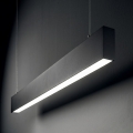 Ideal Lux - LED Lustr na lanku STEEL LED/29W/230V 3000K CRI 90 120 cm černá