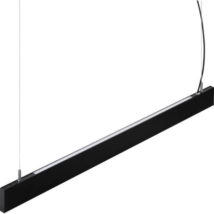 Ideal Lux - LED Lustr na lanku STEEL LED/29W/230V 3000K CRI 90 120 cm černá