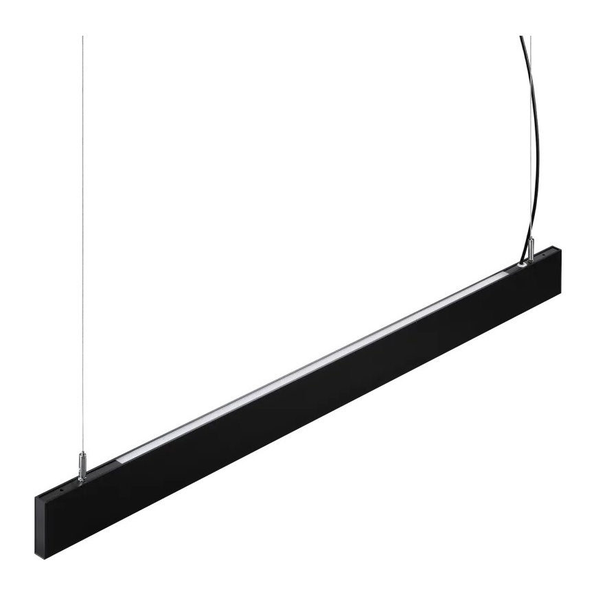 Ideal Lux - LED Lustr na lanku STEEL LED/29W/230V 3000K CRI 90 120 cm černá