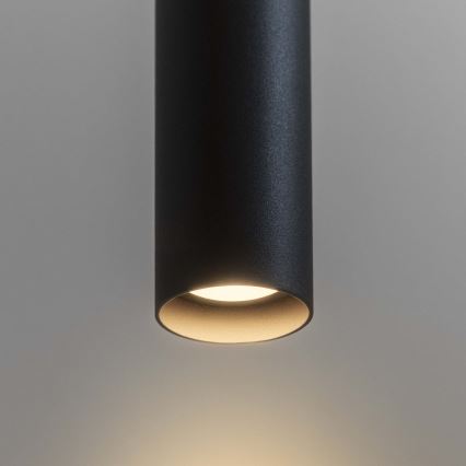 Ideal Lux - LED Lustr na lanku ULTRATHIN LED/11,5W/230V CRI 90 černá
