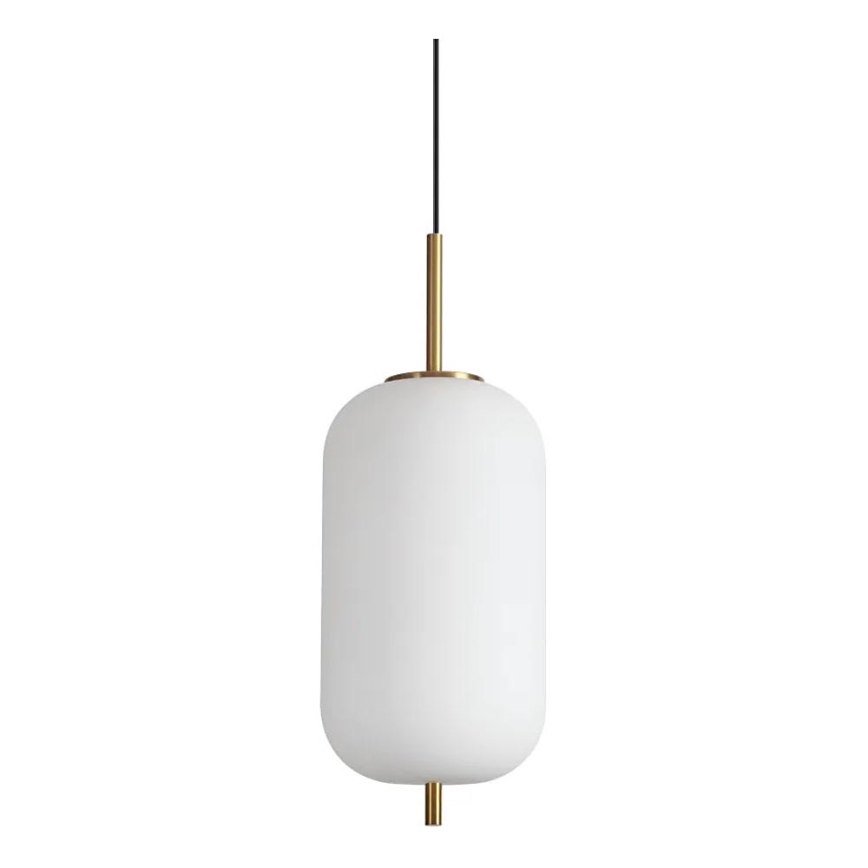 Ideal Lux - LED Lustr na lanku UMILE LED/20W/230V pr. 22 cm CRI 90 mosaz/bílá