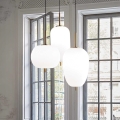 Ideal Lux - LED Lustr na lanku UMILE LED/55W/230V pr. 60 cm CRI 90 mosaz/bílá