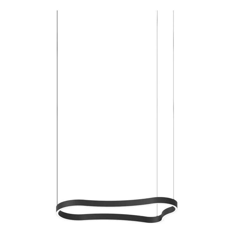 Ideal Lux - LED Lustr na lanku WAVES LED/37W/230V CRI 90 černá