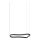 Ideal Lux - LED Lustr na lanku WAVES LED/37W/230V CRI 90 černá