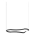 Ideal Lux - LED Lustr na lanku WAVES LED/45W/230V CRI 90 černá