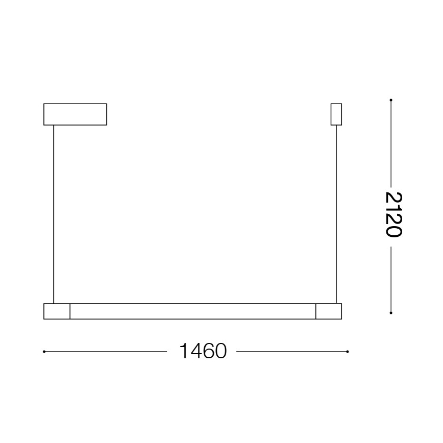 Ideal Lux - LED Lustr na lanku YOKO LED/17W/230V CRI 90 bílá