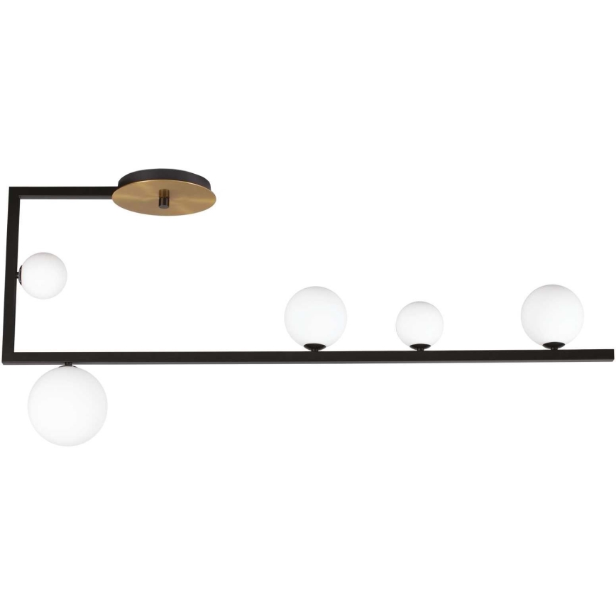 Ideal Lux - LED Lustr na tyči BIRDS 5xG9/3W/230V černá/zlatá