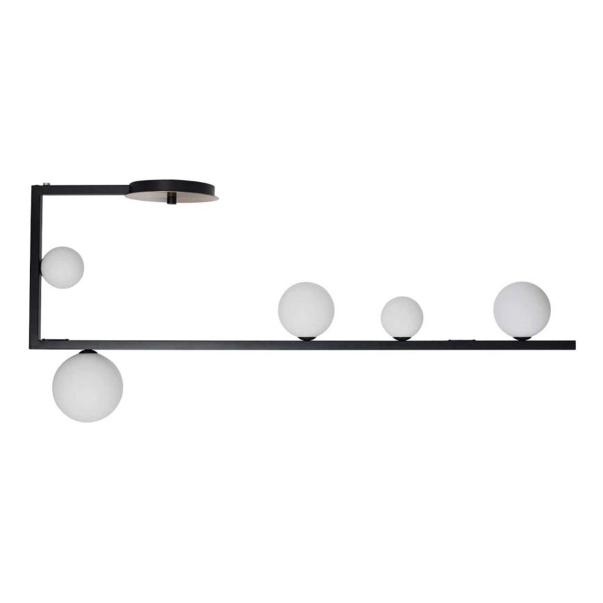 Ideal Lux - LED Lustr na tyči BIRDS 5xG9/3W/230V černá/zlatá
