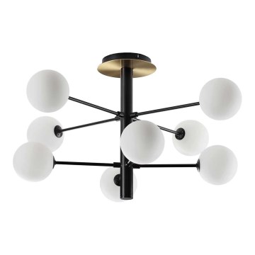 Ideal Lux - LED Lustr na tyči COSMOPOLITAN 8xG9/3W/230V pr. 64 cm černá