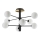 Ideal Lux - LED Lustr na tyči COSMOPOLITAN 8xG9/3W/230V pr. 64 cm černá